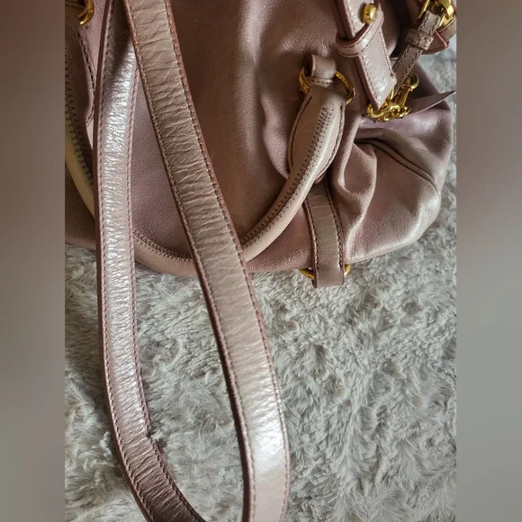 Miu Miu Pink Vitello Lux Bow Handbag. Check my ebay store for great discounts - Picture 9 of 9